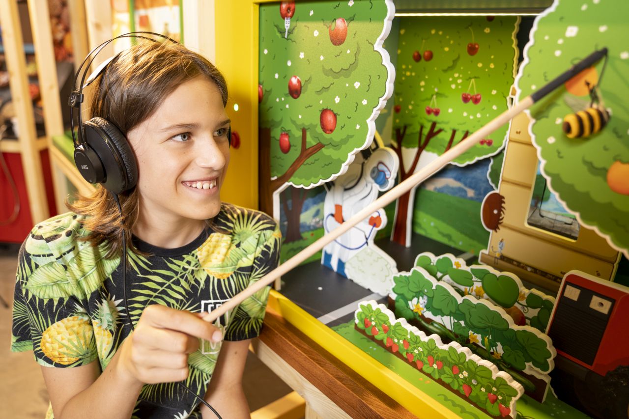 Hands-on in der Ausstellung "Schmeckt´s?" (© FRida & freD, Hannes Loske)